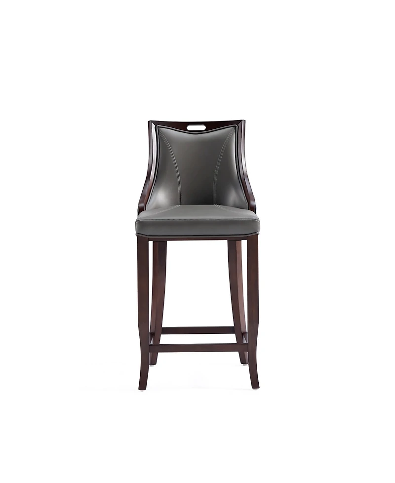 Manhattan Comfort Emperor Leatherette Upholstered Barstool