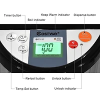 5-Liter Lcd Water Boiler and Warmer Electric Hot Pot Kettle Hot Water Dispenser