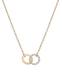Audrey by Aurate Diamond Connected Circles 18" Pendant Necklace (1/10 ct. t.w.) in Gold Vermeil, Created for Macy's