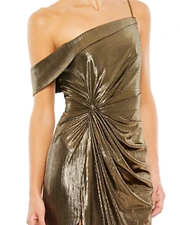 Mac Duggal Women's Ieena Metallic Off The Shoulder Gown