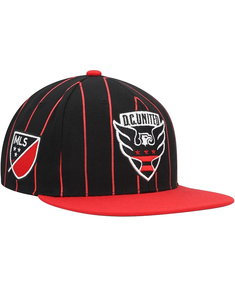 Men's Mitchell & Ness Black D.c. United Team Pin Snapback Hat