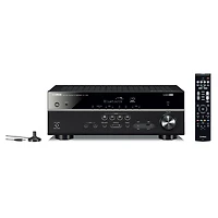 Yamaha Rx-V385BL 5.1 Channel Av Receiver with Ypao Automatic Room Calibration