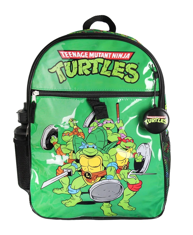 Nickelodeon Teenage Mutant Ninja Turtles Team Leonardo Raphael Donatello Michelangelo 5 Pc Backpack Lunchbox Icepack Water Bottle