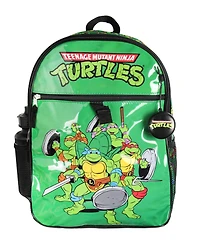 Nickelodeon Teenage Mutant Ninja Turtles Team Leonardo Raphael Donatello Michelangelo 5 Pc Backpack Lunchbox Icepack Water Bottle