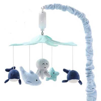 The Peanutshell Sealife Baby Musical Crib Mobile, 12 Lullabies