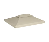 vidaXL Gazebo Cover Canopy Replacement 1 oz/ft² Beige 9.8'x13.1'