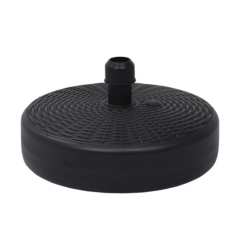 vidaXL Umbrella Base Sand/Water Filled 6.3 gal Black