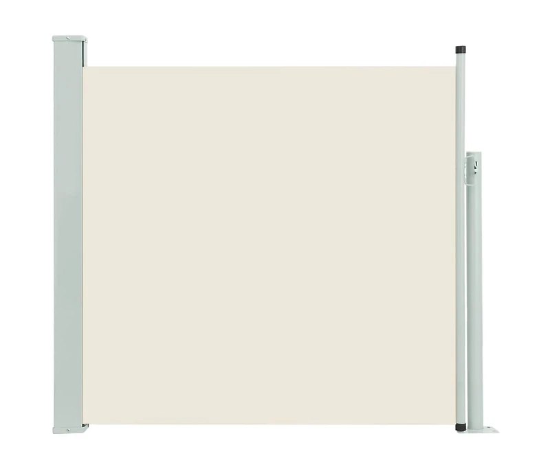 Patio Retractable Side Awning 66.9"x118.1" Cream
