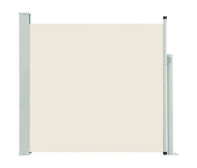 Patio Retractable Side Awning 66.9"x118.1" Cream