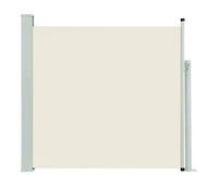 Patio Retractable Side Awning 66.9"x118.1" Cream