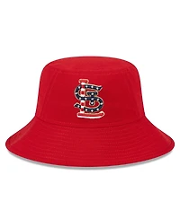 Men's New Era Red St. Louis Cardinals 2023 Fourth of July Bucket Hat