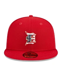 Men's New Era Red Detroit Tigers 2023 Fourth of July 59FIFTY Fitted Hat