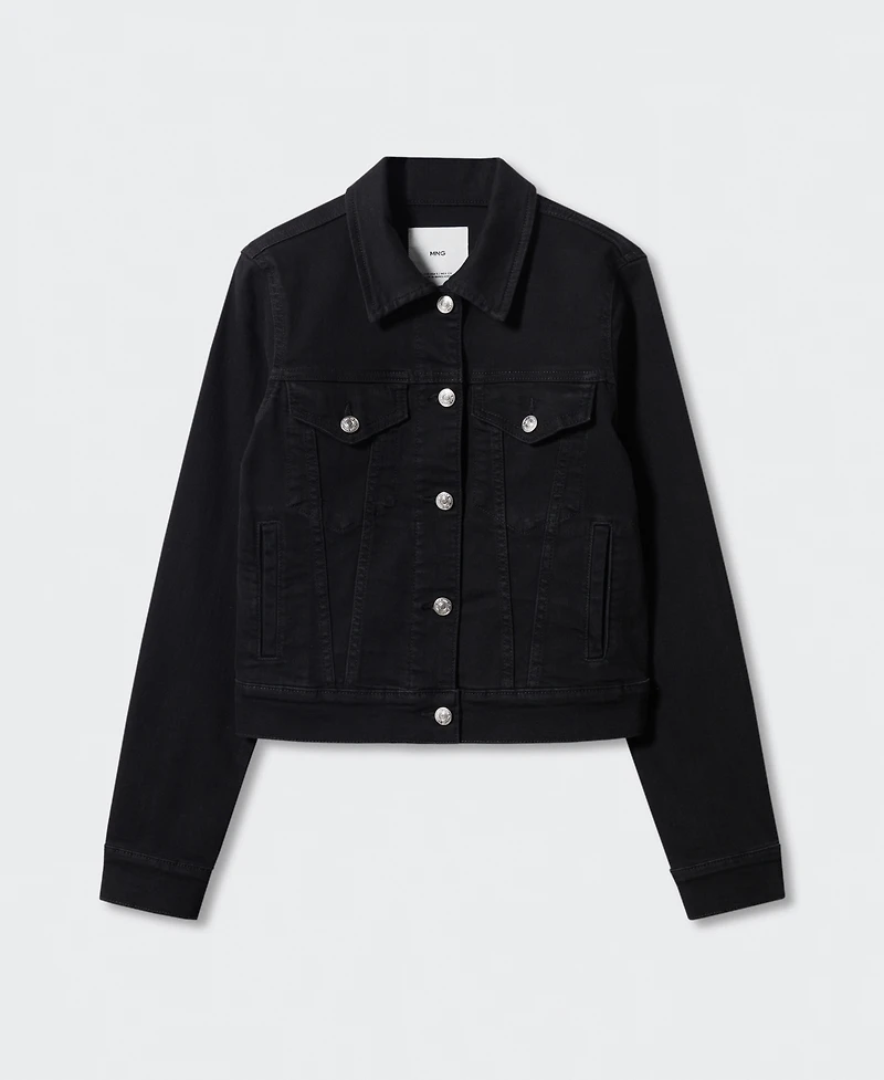 Mango Women's Pocketed Denim Jacket