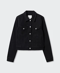 Mango Women's Pocketed Denim Jacket