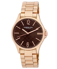 London Fog Women's Quartz Aberdeen Rose Gold-Tone Alloy Watch 40mm