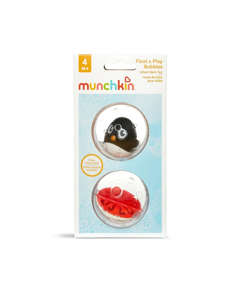 Munchkin Toddler Float & Play Bubbles Baby Bath Toy, 2 Pack