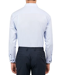 Michelsons of London Men's Dobby Gingham Dress Shirt