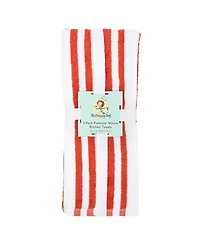 Sloppy Chef Premium Weave Yarn Dyed Kitchen Towels (Pack of 6), 100% Cotton, 16 x 26