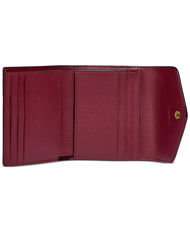 Coach Wyn Small Leather Wallet In Colorblock Signature Canvas
