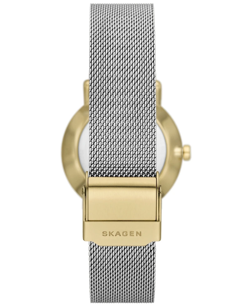 Skagen Women's Kuppel Lille Quartz Three Hand Silver-Tone Stainless Steel Watch, 32mm