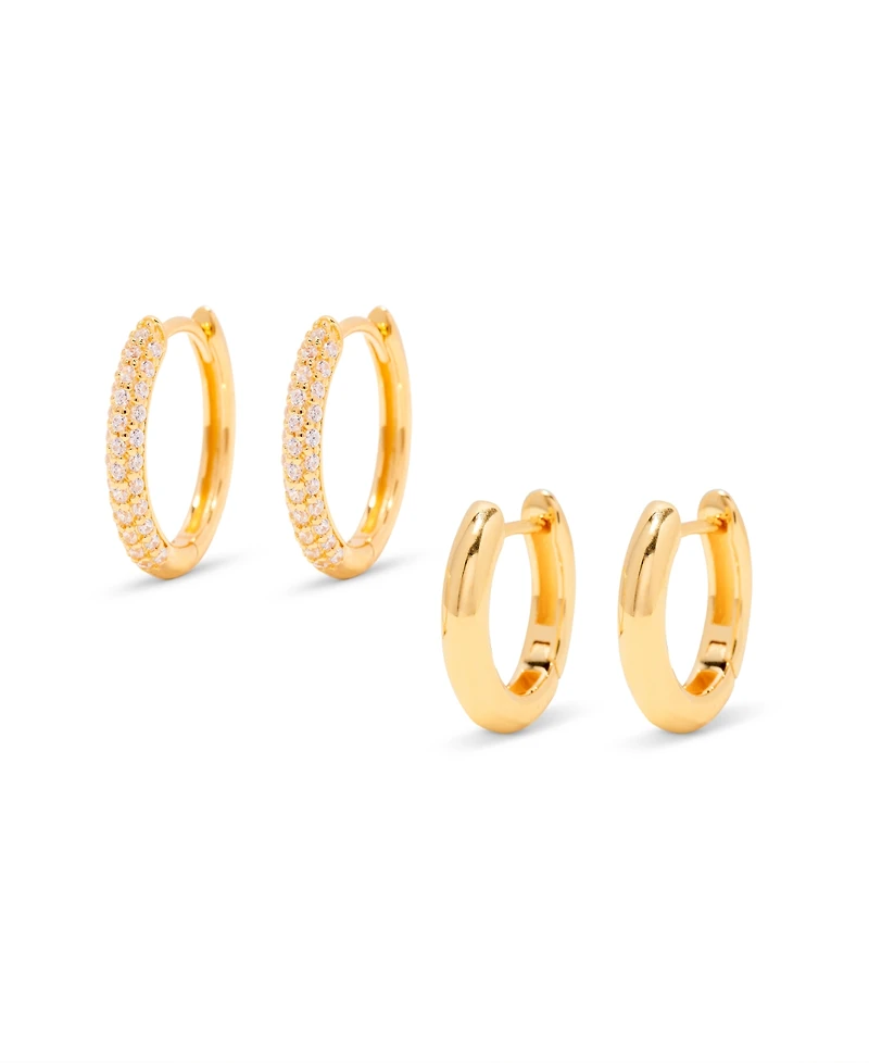 brook & york "14k Gold" Cecile Cubic Zirconia Earring Set, 4 Piece