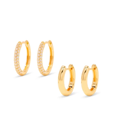 brook & york "14k Gold" Cecile Cubic Zirconia Earring Set, 4 Piece