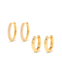 brook & york "14k Gold" Cecile Cubic Zirconia Earring Set, 4 Piece