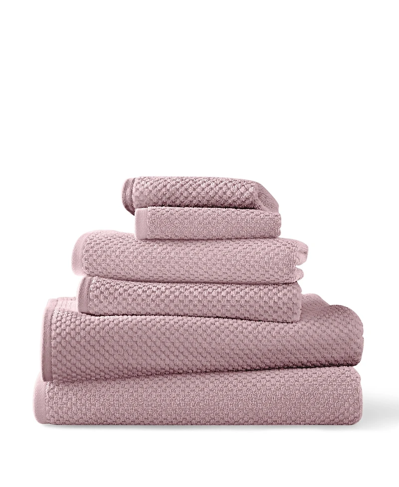 Blue Loom Lilly Cotton and Rayon from Bamboo 6 Piece Towel Set