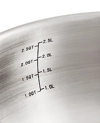BergHOFF Belly Shape 12pc 18/10 Stainless Steel Cookware Set, Glass Lids