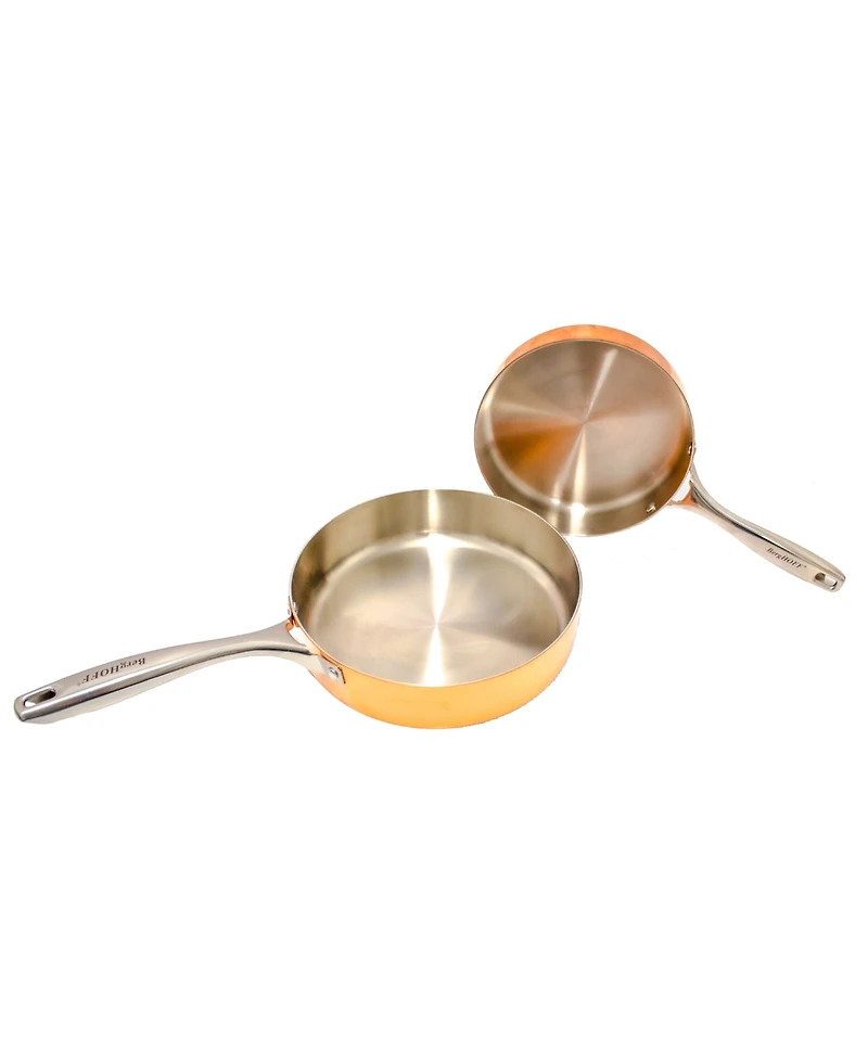 BergHOFF Vintage 4pc Tri-Ply Copper Cookware Set with Lids, Polished
