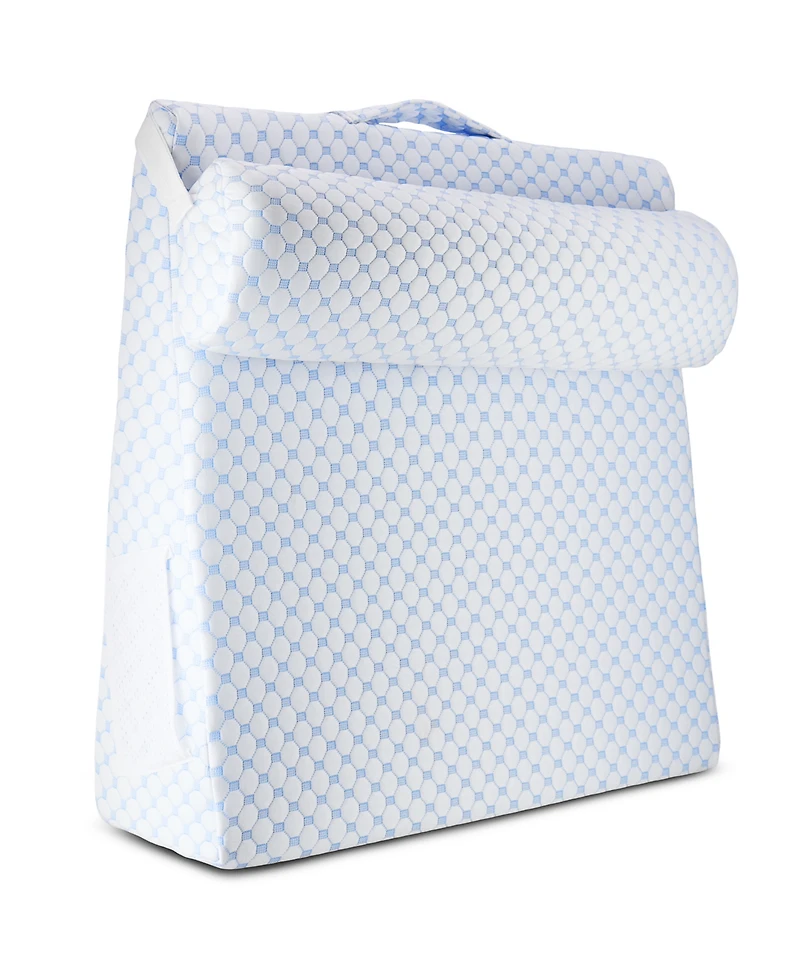 Nestl 7.5" Cooling Foam Wedge Pillow with Bolster Pillow