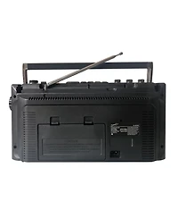 Supersonic Retro 4-Band Radio and Cassette Player with Bluetooth - Black