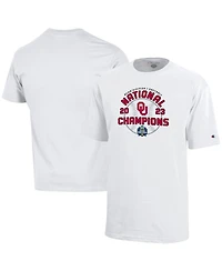 Big Boys Champion White Oklahoma Sooners 2023 Ncaa Softball Women's College World Series Champions Locker Room T-shirt