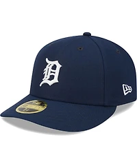 Men's New Era Navy Detroit Tigers Oceanside Low Profile 59FIFTY Fitted Hat