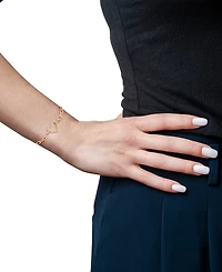 Wrapped in Love Diamond Heart Paperclip Link Bracelet (1/2 ct. t.w.) in 14k Gold, Created for Macy's