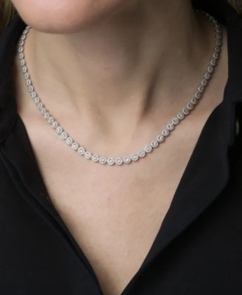 Wrapped In Love Diamond Statement 17 22 Necklace Collection 2 Ct. T.W. In Sterling Silver Macys Exclusive