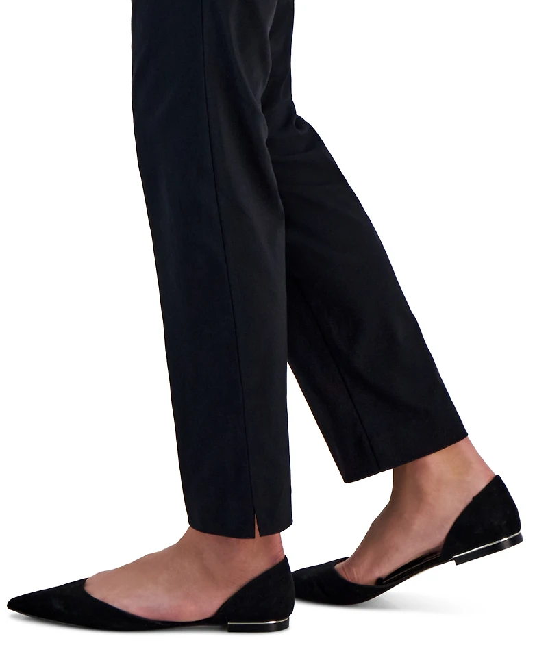 Jm Collection Petite Tummy-Control Cambridge Stretch Slim-Leg Pants, Created for Macy's