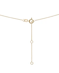 Wrapped Diamond Curved Bar Statement Necklace (1/4 ct. t.w.) in 14k Gold, 15" + 2" extender, Created for Macy's