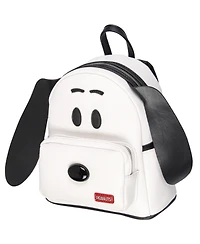 Peanuts Classic Comic Character Face Snoopy Zippered Mini Small Backpack Bag