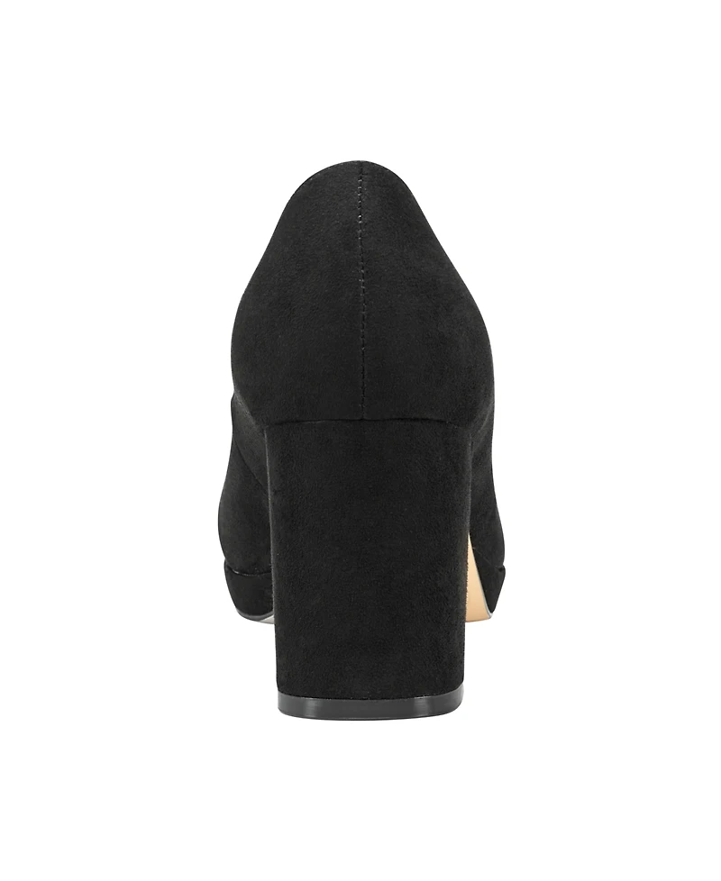 Bandolino Women's Cooler Almond Toe Platform Block Heel Pumps