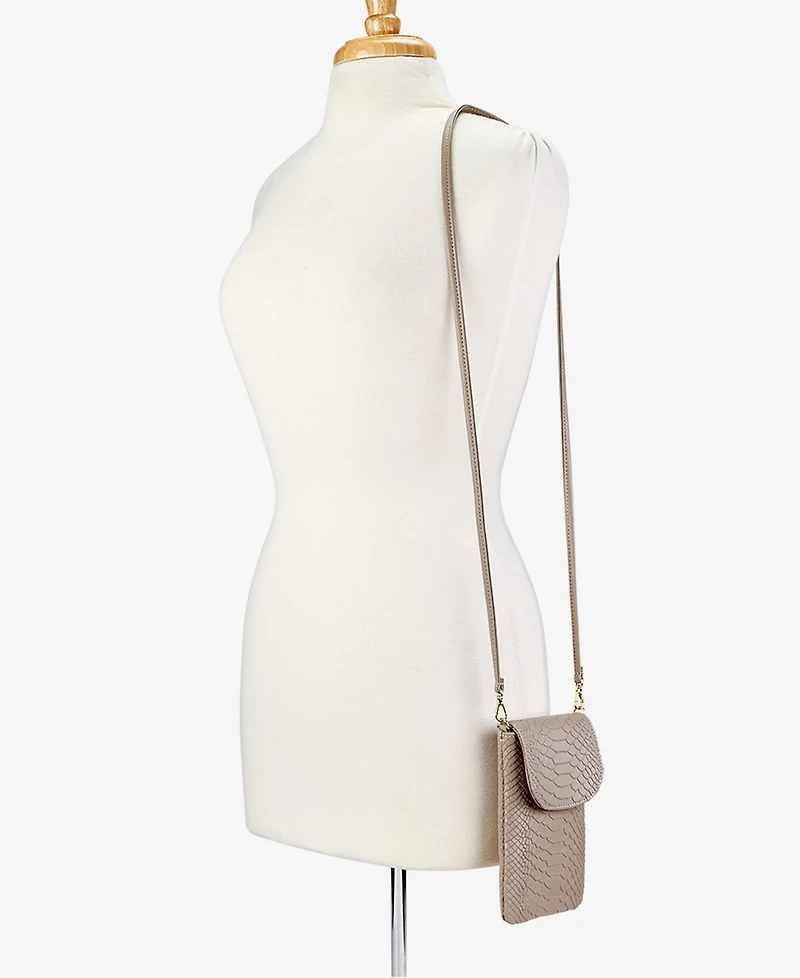 GiGi New York Emmie Leather Phone Crossbody