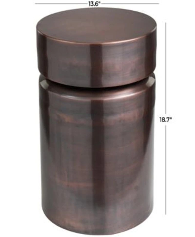 Rosemary Lane Metal Drum Accent Table Collection