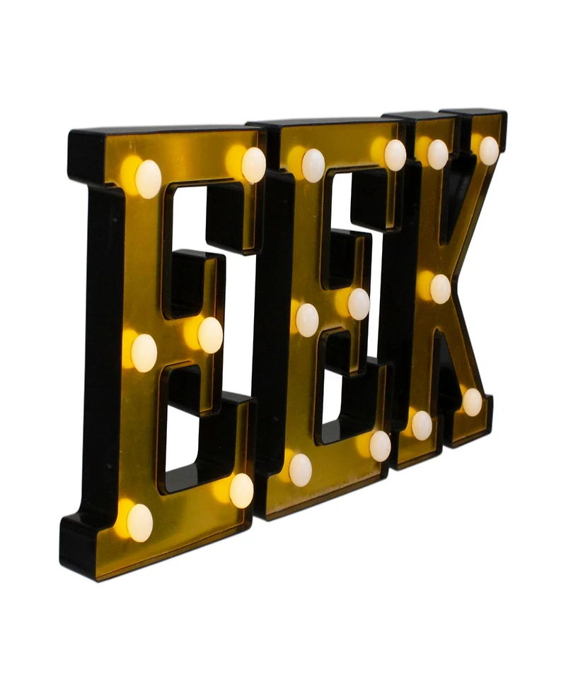 6.5" Led Lighted Eek Halloween Marquee Sign