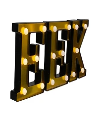 6.5" Led Lighted Eek Halloween Marquee Sign
