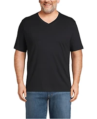Lands' End Big & Tall Super-t Short Sleeve V-Neck T-Shirt