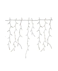 300 Count Clear Mini Icicle Christmas Lights 18' Wire
