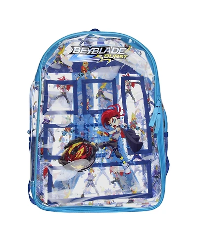 Beyblade Burst Backpack Heavy Duty Clear School Book Bag