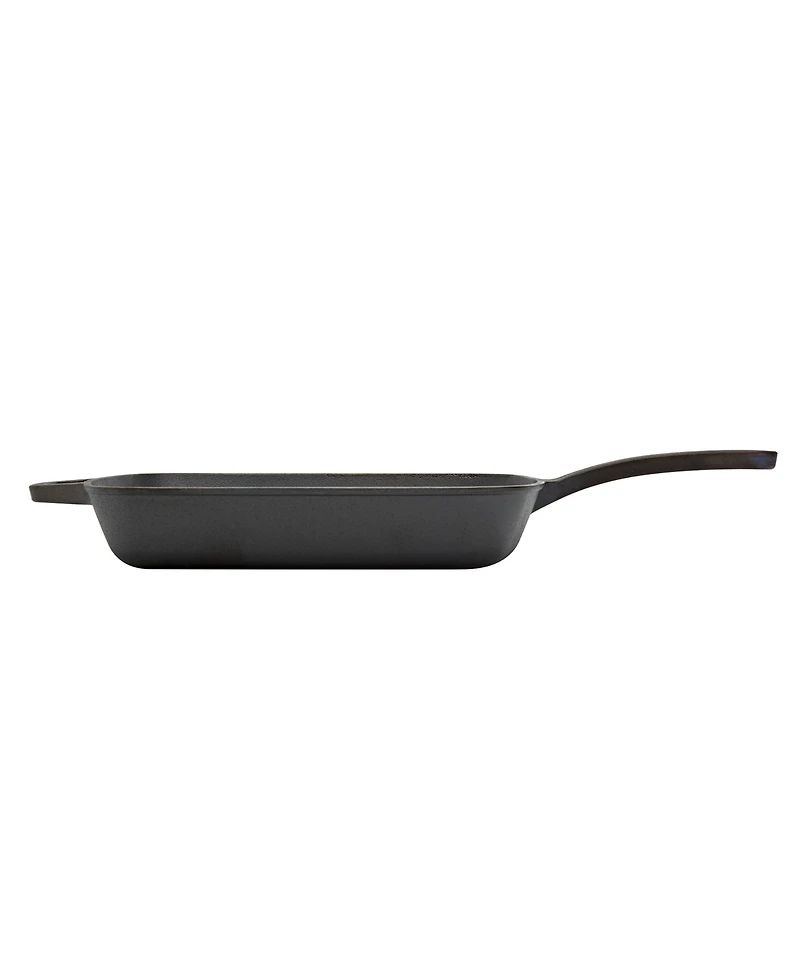 Smith and Clark Cast Iron 11" Open Square Fry pan with Assist Handle