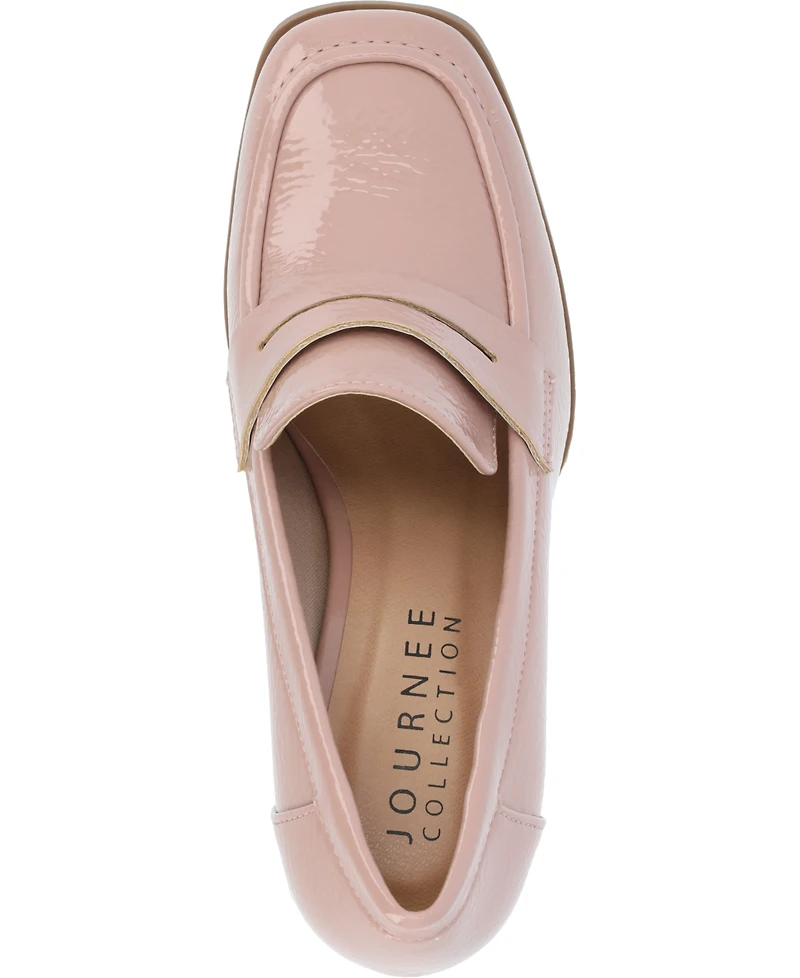 Journee Collection Women's Malleah Heeled Loafers