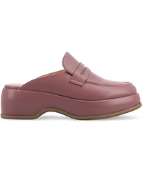 Journee Collection Women's Antonina Platform Mule Loafers